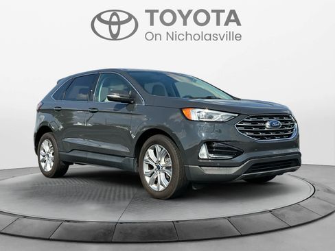 Used 2021 Ford Edge Titanium w/ Cargo Accessory Package FWD image 7
