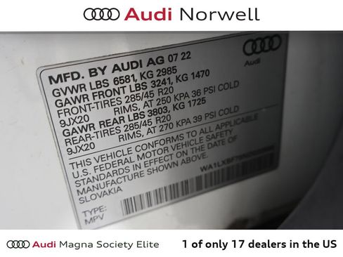 Used 2022 Audi Q7 3.0T Premium Plus w/ Premium Plus Package AWD/4WD image 3