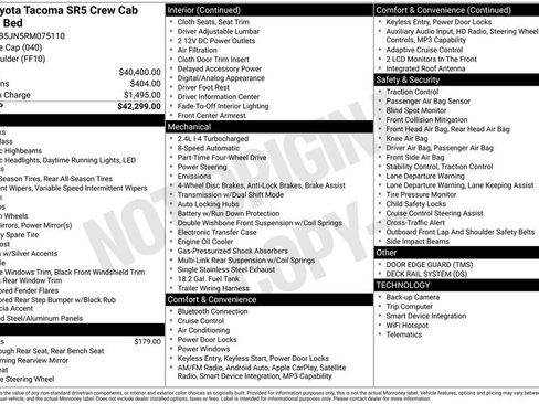 Used 2024 Toyota Tacoma SR5 AWD/4WD image 39