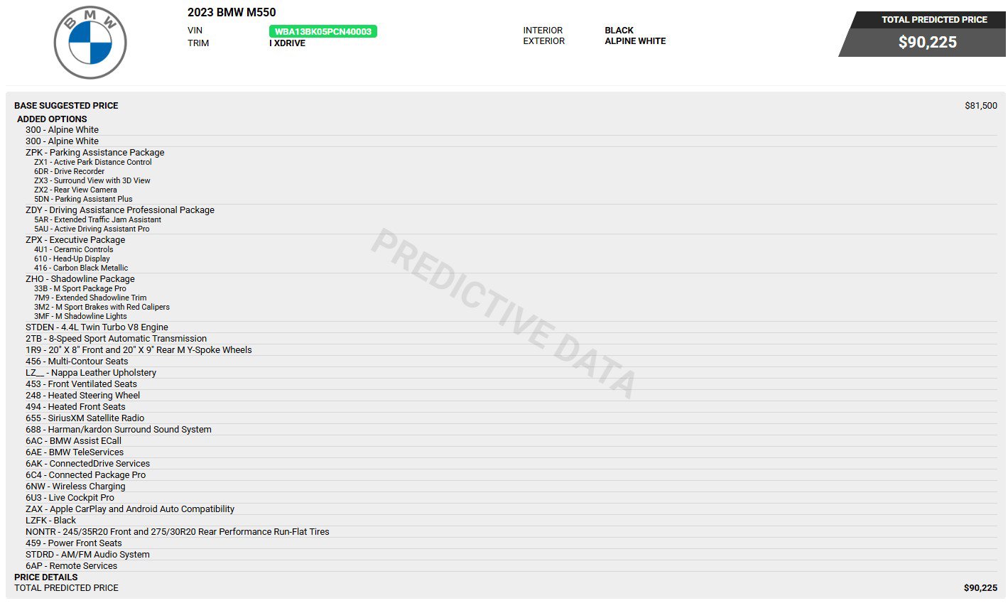 Used 2023 BMW M550i xDrive w/ Executive Package AWD/4WD image 2