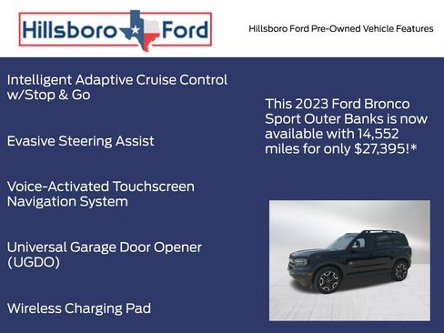 Used 2023 Ford Bronco Sport Outer Banks w/ Tech Package AWD/4WD image 9