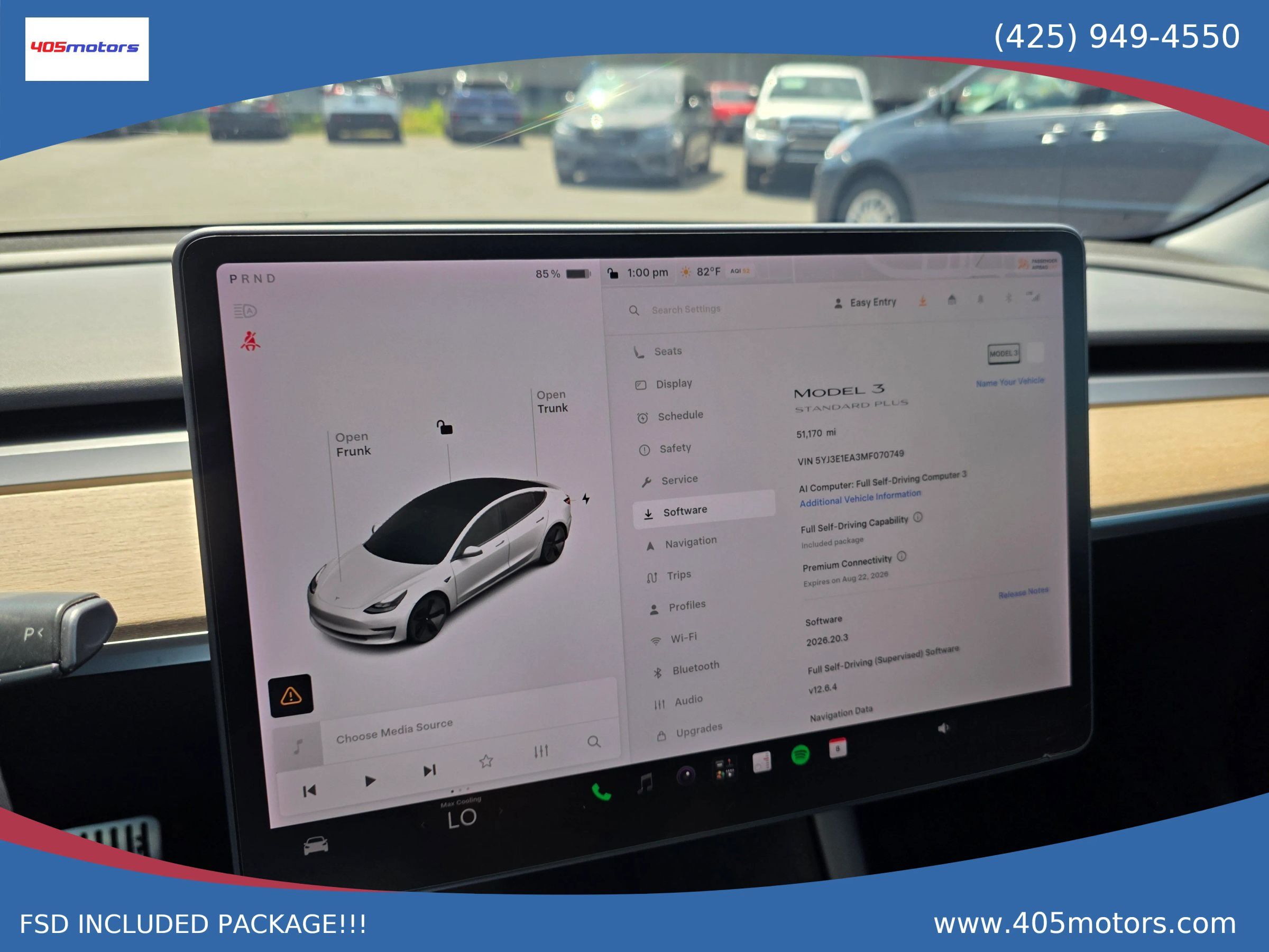 Used 2021 Tesla Model 3 Standard Range Plus RWD image 2