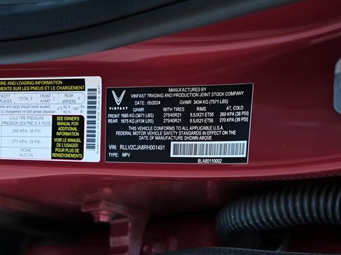 New 2024 VinFast VF 9 Plus AWD/4WD image 43