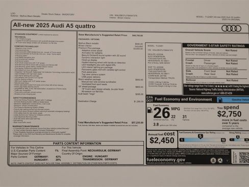 New 2025 Audi A5 2.0T Premium Plus image 32