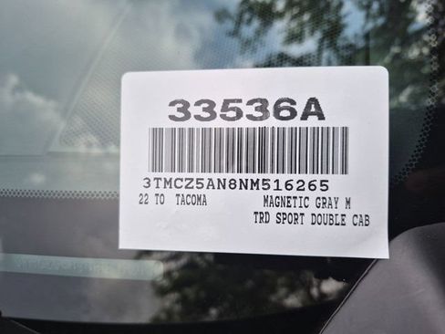 Certified 2022 Toyota Tacoma TRD Sport AWD/4WD image 15