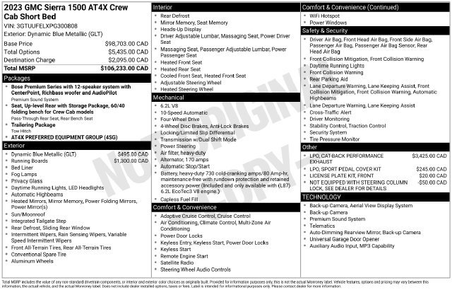 Used 2023 GMC Sierra 1500 AT4X AWD/4WD image 25