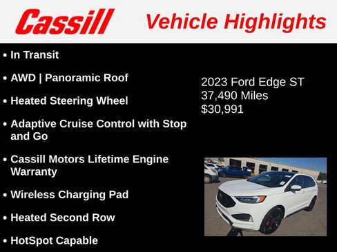 Used 2023 Ford Edge ST w/ Equipment Group 401A AWD/4WD image 3