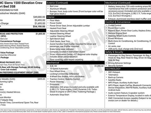 Used 2021 GMC Sierra 1500 Elevation AWD/4WD image 18
