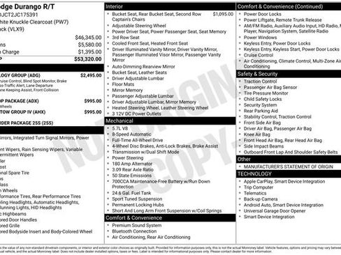 Used 2018 Dodge Durango R/T w/ Technology Group image 2