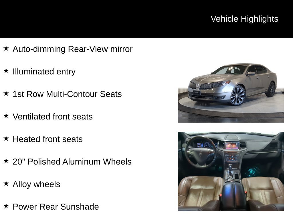 Used 2015 Lincoln MKS AWD w/ Equipment Group 201A image 32