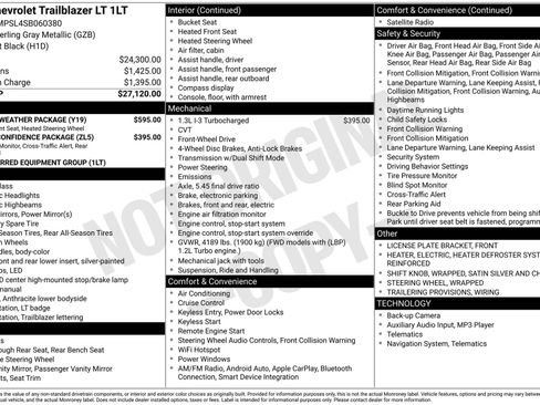 Used 2025 Chevrolet TrailBlazer LT w/ LT Cold Weather Package image 3