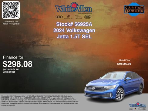 Used 2024 Volkswagen Jetta SEL image 3