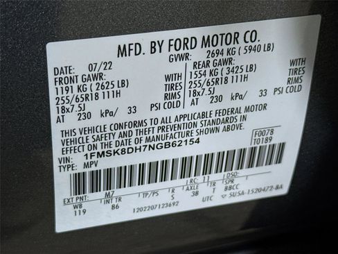 Used 2022 Ford Explorer XLT w/ Class IV Trailer Tow Package image 32