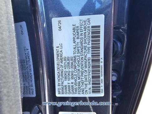 New 2026 Honda Accord SE image 13