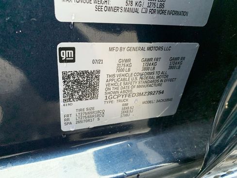 Used 2021 Chevrolet Silverado 1500 LT Trail Boss w/ Bed Protection Package image 32