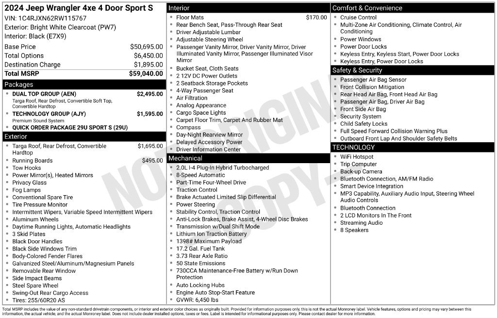Used 2024 Jeep Wrangler Unlimited AWD/4WD image 5