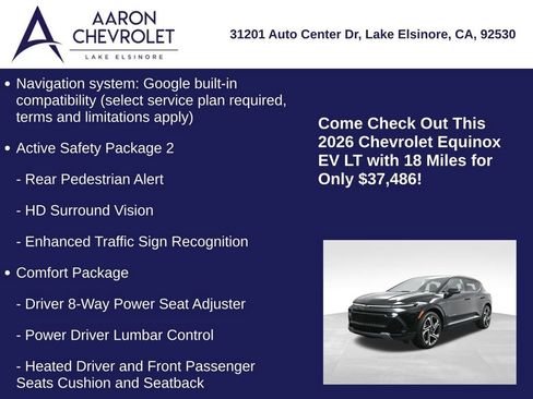 Used 2026 Chevrolet Equinox EV LT FWD image 5