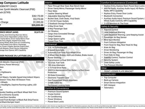 Used 2024 Jeep Compass Latitude w/ Convenience Group AWD/4WD image 39