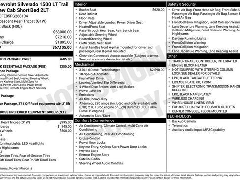 Used 2023 Chevrolet Silverado 1500 LT Trail Boss w/ Protection Package AWD/4WD image 14