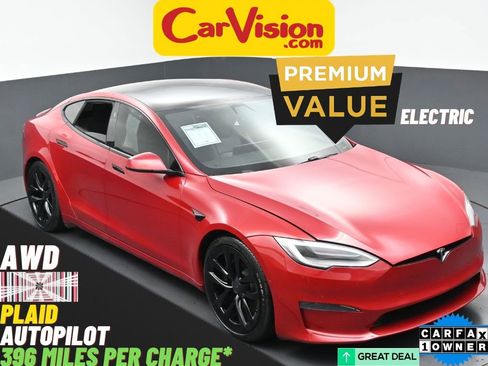 Used 2021 Tesla Model S Plaid AWD/4WD image 1