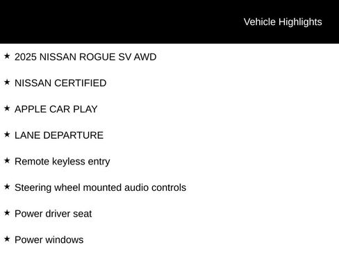 Certified 2025 Nissan Rogue SV AWD/4WD image 6