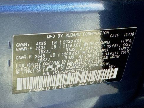 Used 2019 Subaru Outback 2.5i Limited image 41