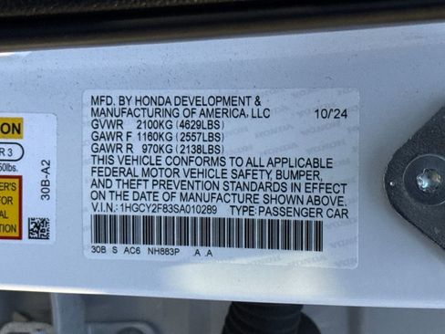 Certified 2025 Honda Accord Touring image 29