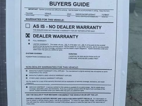Certified 2023 Hyundai Venue Limited FWD image 28