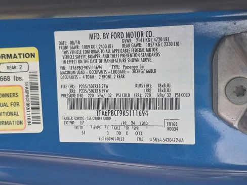 Used 2019 Ford Mustang GT Premium w/ Equipment Group 401A RWD image 29