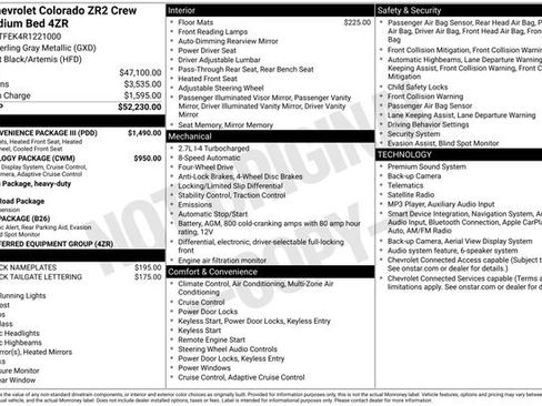 Used 2024 Chevrolet Colorado ZR2 w/ ZR2 Convenience Package III AWD/4WD image 52