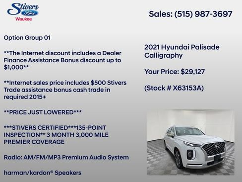 Used 2021 Hyundai Palisade Calligraphy AWD/4WD image 8