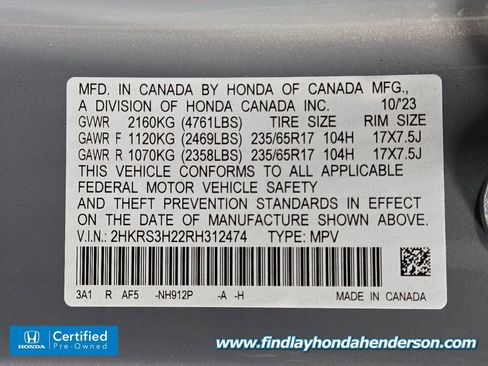 Certified 2024 Honda CR-V LX image 13