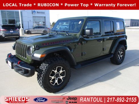 Used 2021 Jeep Wrangler Unlimited Rubicon w/ Uconnect 4C Nav & Sound Group image 1