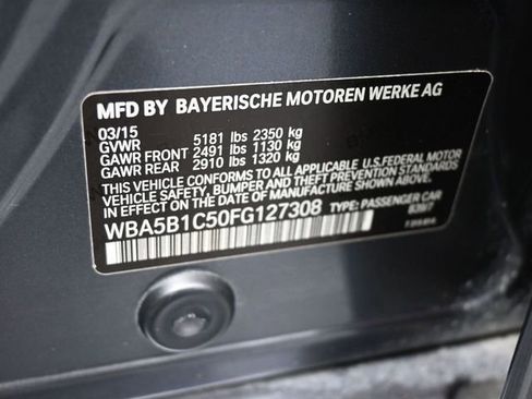 Used 2015 BMW 535i Sedan RWD image 20
