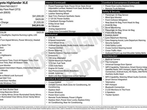 Used 2022 Toyota Highlander XLE FWD image 30