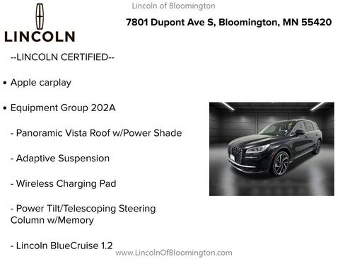 Certified 2023 Lincoln Corsair Reserve w/ Equipment Group 202A image 6