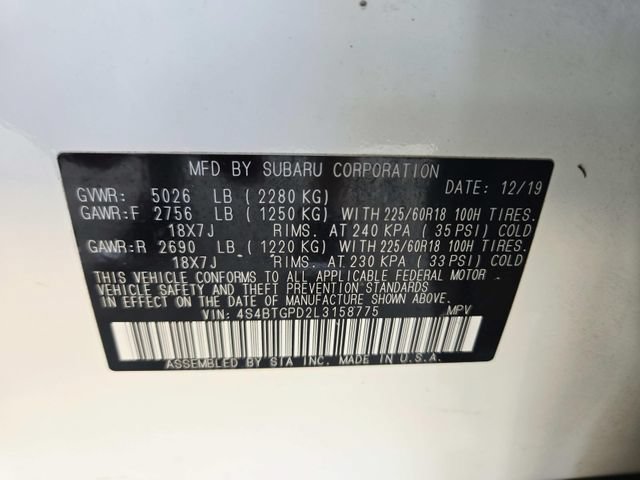 Used 2020 Subaru Outback Touring XT AWD/4WD image 37