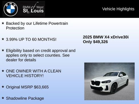 Used 2025 BMW X4 xDrive30i w/ Premium Package image 8