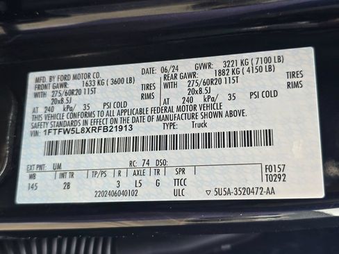Used 2024 Ford F150 Lariat w/ Bed Utility Package AWD/4WD image 32
