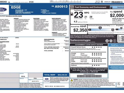 Used 2024 Ford Edge SEL w/ Convenience Package AWD/4WD image 35