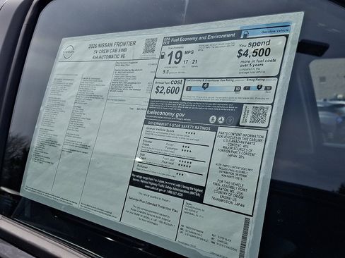 New 2026 Nissan Frontier SV image 5