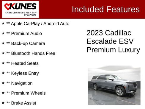 Used 2023 Cadillac Escalade ESV Premium Luxury image 3