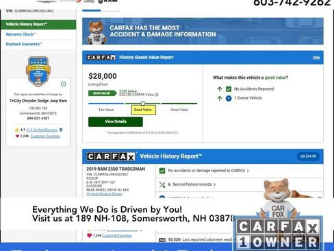 Used 2019 RAM 2500 Tradesman w/ Chrome Appearance Group image 2