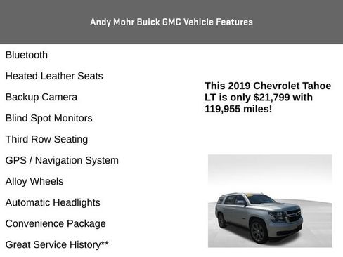 Used 2019 Chevrolet Tahoe LT AWD/4WD image 4