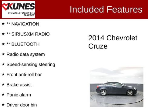 Used 2014 Chevrolet Cruze LT FWD image 2
