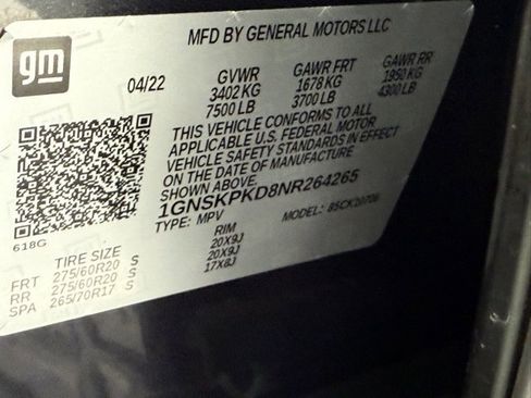 Used 2022 Chevrolet Tahoe Z71 w/ Luxury Package image 46