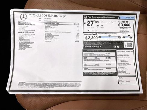 New 2026 Mercedes-Benz CLE 300 4MATIC Coupe image 19