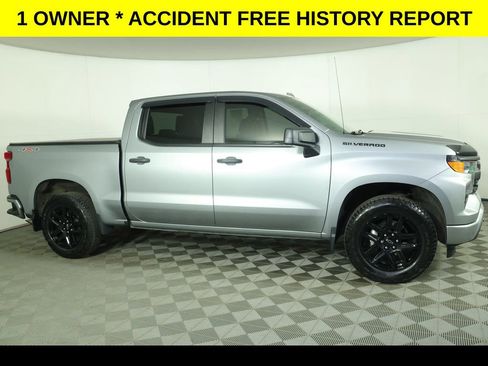 Used 2023 Chevrolet Silverado 1500 Custom w/ LPO, Dark Essentials Package AWD/4WD image 2