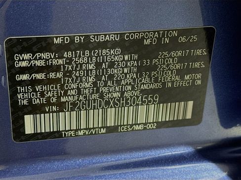 Certified 2025 Subaru Crosstrek 2.0i Premium image 38