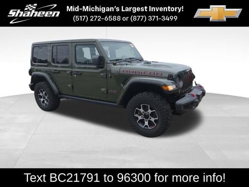 Used 2021 Jeep Wrangler Unlimited Rubicon w/ Uconnect 4C Nav & Sound Group image 1